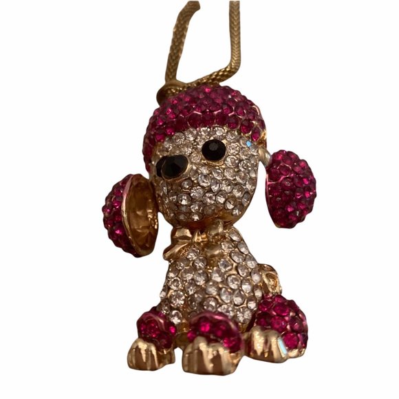 NWT “Off Park” Crystal Poodle Necklace $22 - Picture 6 of 7